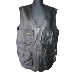 KAMIZELKA MOTOCYKLOWA SKÓRA CASUAL rozm. 54